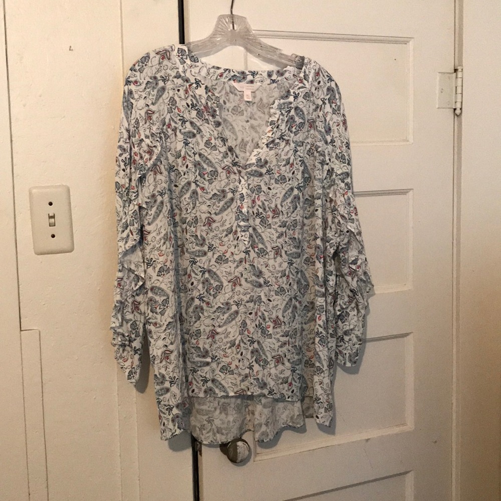 Lauren Conrad ruffled blouse